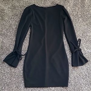 Zara Long Sleeve Little Black Dress